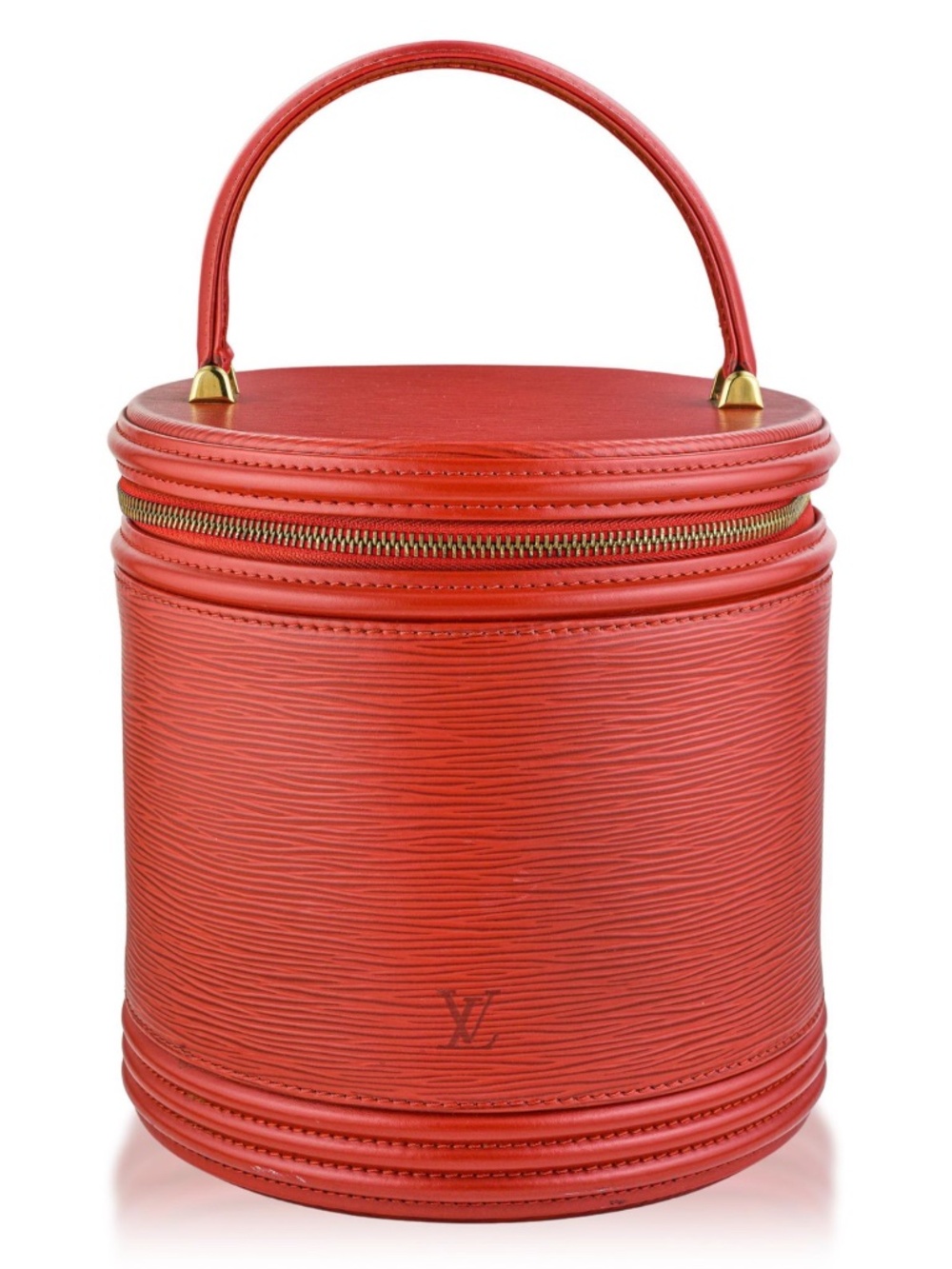 Authentic Louis Vuitton Epi Cannes Handbag, Red color Leather w/DustBag, M48037